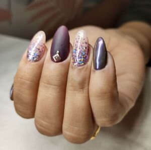 Marble nail art Pune by Holy Nails