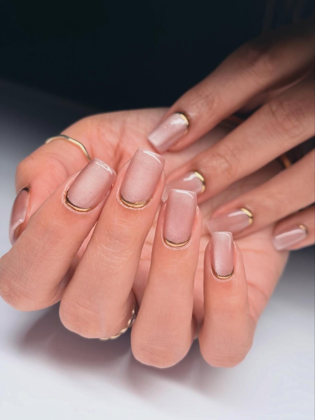 Cat eye magnetic gel nails Koregaon Park