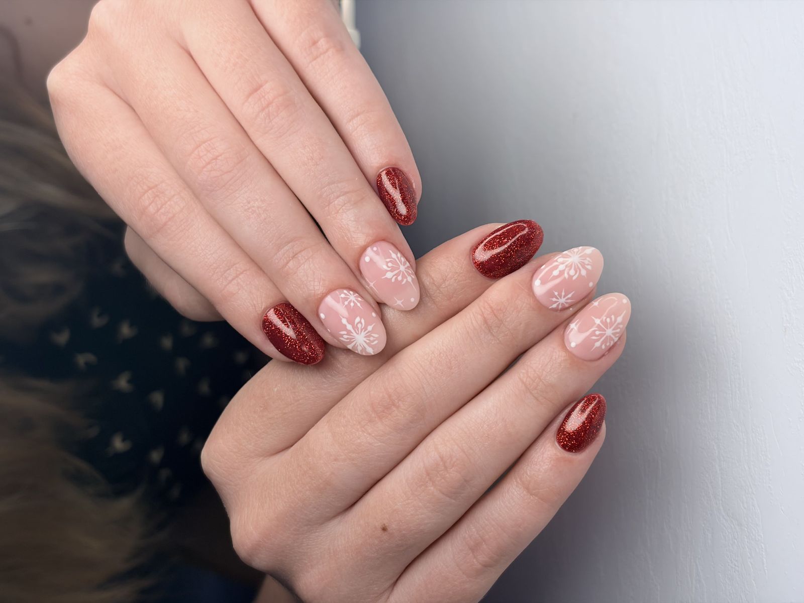Classic French tip nails Koregaon Park