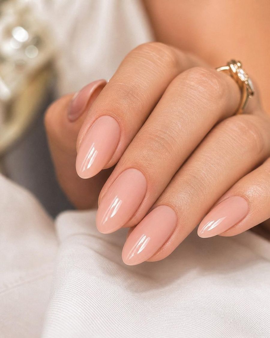 Oval and almond nail shapes at Holy Nails Pune